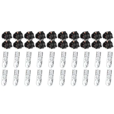 20x T5 17 73 74 Halogen Bulbs W/ Socket For Cluster Panel Dashboard Lights White • $9.44