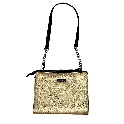 Miche Petite Purse Satchel Gold Shell Chain Leather Handle 8 X 6 X 3.5 Very Clea • $24.64