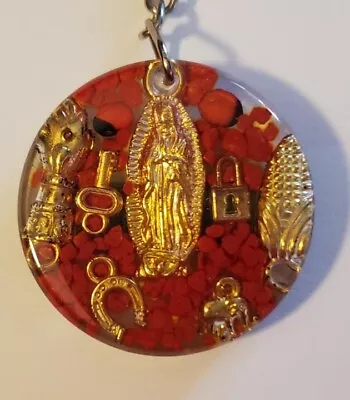 Virgin De Guadalupe Amulet Key Chain - Amuleto Virgen De Guadalupe Abundancia • $25.99