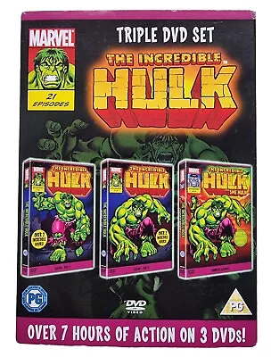 The Incredible Hulk Marvel Triple Pack DVD Set 1996 (2011) • £27.25