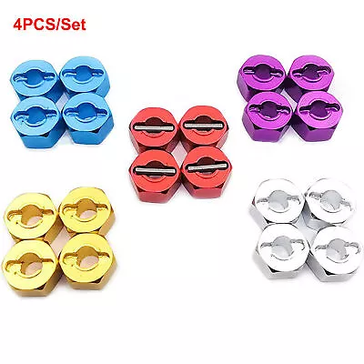 4Pack 12mm Hex Wheel Mount For Traxxas Slash 4X4 Short Truck 1/10 RC Car Upgrade • £8.38