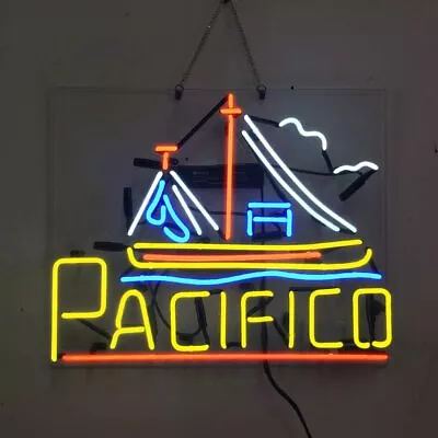 Cerveza Pacifico Sailboat Acrylic Beer Neon Sign 20 X16  Light Lamp Collection • $134.89
