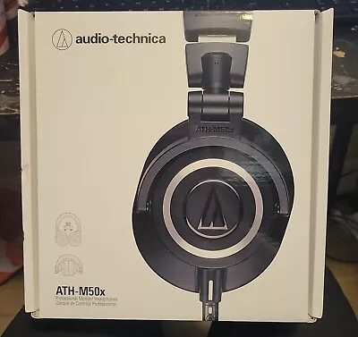 Audio-Technica ATH-M50x Closed-Back Studio Monitoring Headphones Black • $121.99