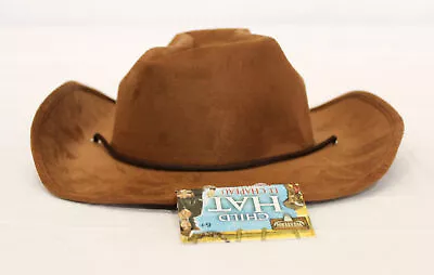 Rubies II Unisex Kid's Chinstrap Suede Structured Cowboy Hat LC7 Brown One Size • $15.29