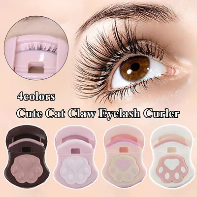 Portable Mini Eyelash Curler Cat Paw Curling Eyelashes Makeup Auxiliary Tools + • $2.45