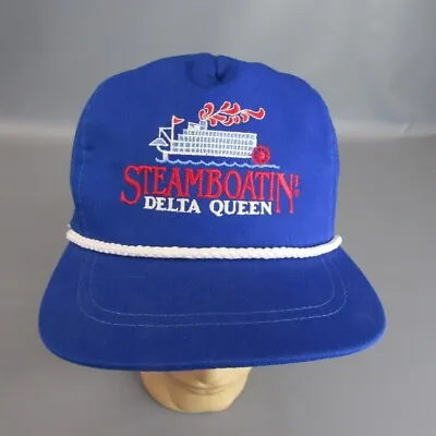 Steamboatin' Delta Queen Strapback Hat Adjustable Cap Trucker Steamboat • $5.25
