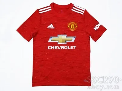 Adidas Manchester United 2020/21 Home Jersey Football Shirt FM4292 Red YL 13-14Y • $39.99