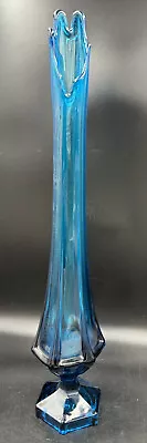 Vintage Tall Viking Glass Swung Art Vase Interior Design 24.5” Six Column Design • $185