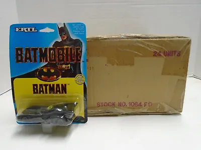 1989 Vintage Sealed Case Of 24 Ertl #1064 Diecast Batman's Batmobiles  • $149.99