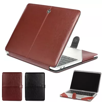 For Macbook Air Pro 13  15  16  Laptop PU Leather Sleeve Bag Laptop Case Cover • £16.07