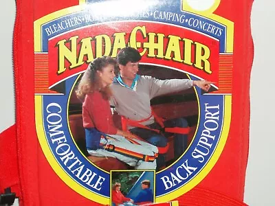 NADA CHAIR RED Comfortable Back Support ERGONOMIC DESIGN Sports Office NOS  • $28