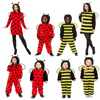 Bumblebee Ladybird Fancy Dress All In One Costume Book Week Day Girls Boys Women • £14.99