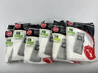 Hoover Vacuum Cleaner Bag Allergen Filtration Type Y 6 X 3 Bags (18 Bags) • $34.95
