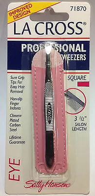 La Cross By Sally Hansen Professional Tweezers Square Tip # 71870 NEW AND SEALED • $49.29