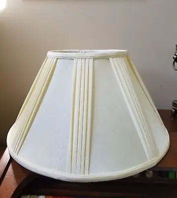 Vintage Westwood Empire White Fabric Ivory Lamp Shade • $39.99