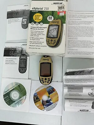 Magellan EXplorist 210 Handheld GPS Waterproof Hiking Geocache 14 Channel TESTED • $22.93