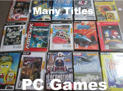 PC CDROM Games All Very Good Condition Buy 1 Get 1 Half Price Multi Listing • £2.75