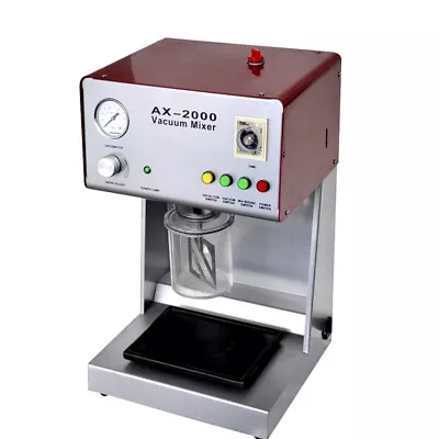 AX-2000B Dental Vacuum Mixer Lab Equipment Plaster Mixing Machine 150W 750ml • $1044.05