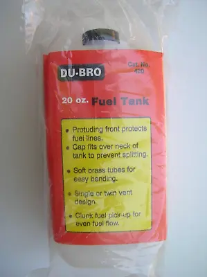 New Du-Bro 20oz RC Model Airplane Fuel Tank No. 420 Du Bro Gas Bottle • $14.99