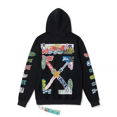 Off-White Men's Women's Sweatshirt Hoodie Sweatshirt New Prinded Fashionable  • £43.20