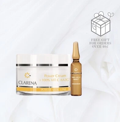 £27 • Buy Clarena Power Pure Vit C Cream 50ml + 1.5 Ml Of 100% Vitamin C