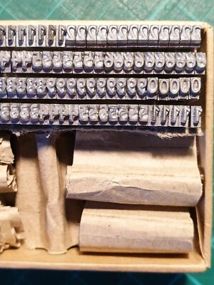 £8 • Buy 12pt Gill Sans Numbers Set Metal Adana Letterpress Type  