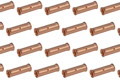 6 AWG TEMCo Butt Splice Connector Bare Copper Uninsulated Gauge. 100 Pack • $36.98