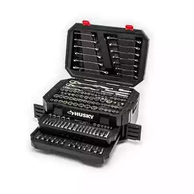 Husky Mechanics Tool Set 1/2 +1/4 +3/8  Metric/SAE Deep/Intermediate (244-Pcs) • $200.51