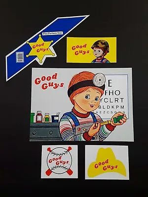 New Child's Play 2 Chucky Doll Prop Replicas- Good Guys Accessories Sticker Set • $34.05