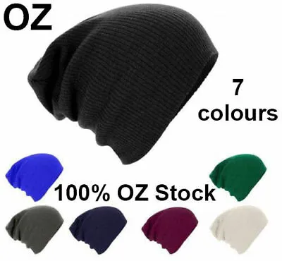 Winter Thermal Warm Women Men Hat Slouch Baggy Hat Beanie Ski Knitted Cap • $7.50