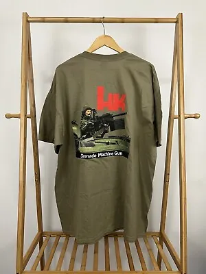 VTG Heckler & Koch HK GMG Military War Grenade Launcher Machine Gun T-Shirt XXL • $359.96