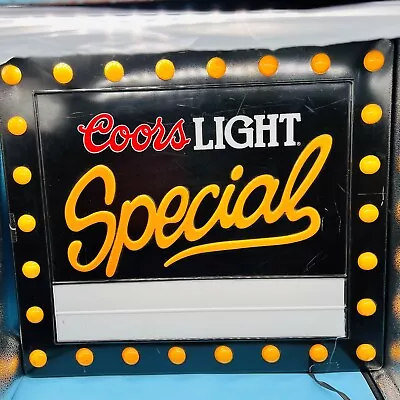 Rare Coors Light Special Motion Beer Sign Chasing Lights Vintage 25 X22  • $129.98