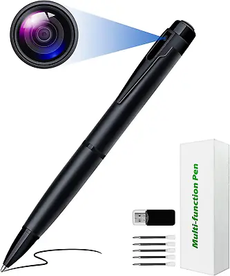 £36.89 • Buy ZUNHAI Spy Camera Pen, Mini Hidden Camera HD 1080P Nanny Camera Pocket Cam Cove