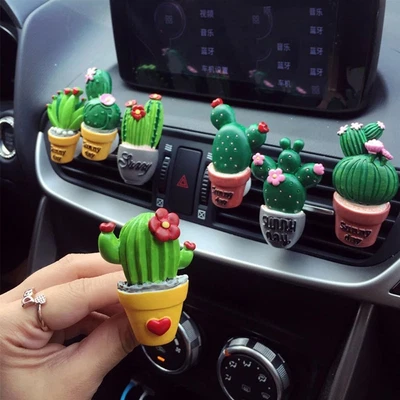 £3.28 • Buy Clip Car Air Freshener Cactus Plant Car Air Conditioner Fragrance Clip