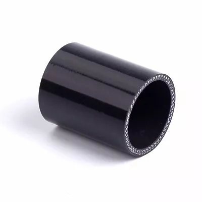 Black 102mm 4  Straight Silicone Hose Pipe  Intercooler Radiator Coupler Turbo • $8.29