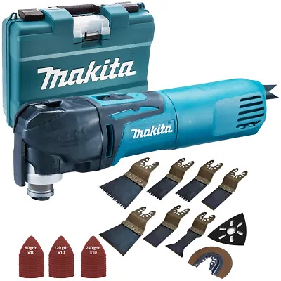 Makita TM3010CK 110V MultiTool Quick Change Blade With 39 Piece Accessories Set • £160