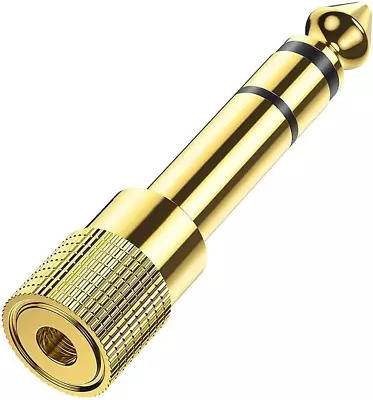 £2.24 • Buy Headphone Jack Adapter 6.35mm 1/4Inch Male To 3.5mm 1/8 Inch Female Jack Audio