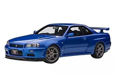 AUTOart 1/18 Nissan Skyline GT-R (R34) V Spec II Bayside Blue 77408 • $237.24