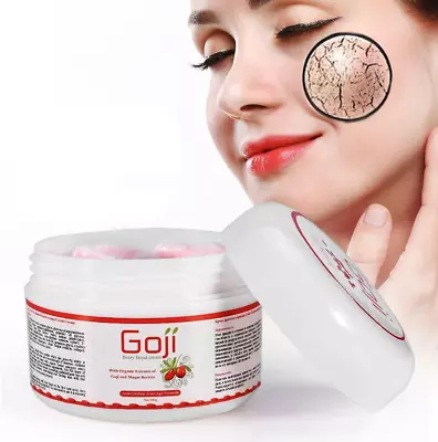 Goji Berry Anti-Age Wrinkle Antioxidant Face Natural Moisturizing Cream Dry Skin • £8.66