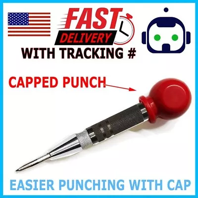 Super Strong Automatic Centre Punch Adjustable Spring Loaded Metal Drill TooL • $5.99