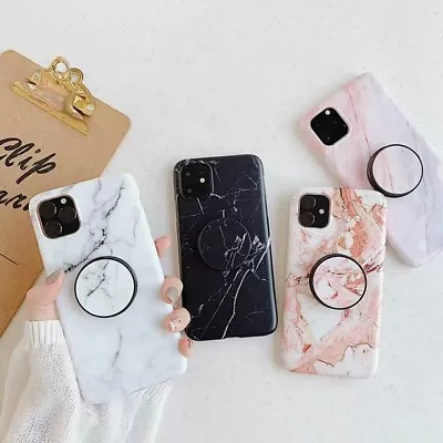 $8.49 • Buy TPU Marble Phone Case For IPhone 11/12 11/12 PRO 11/12 PROMAX 12 MINI GRIPHOLDER