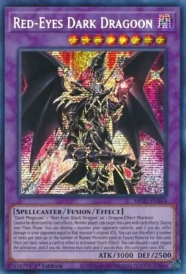 $53.50 • Buy Red-Eyes Dark Dragoon - MP22-EN264 - Prismatic Secret Rare -  1st Edition Yugioh