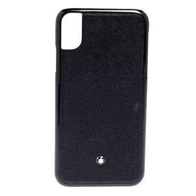 Montblanc Black Leather Sartorial IPhone XR Hard Phone Case • $154.35