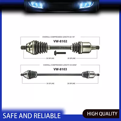 For Audi Q3 2X TrakMotive Front Left Front Right CV Axle Shaft • $251.81