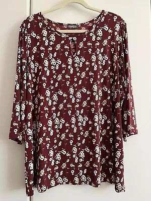 Kim & Co Patterned Tunic Top Size 3XL  • £8.99