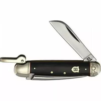 New Rough Ryder Black Micarta Marlin Spike Folding Poket Knife RR2386 KB246R • $23.92