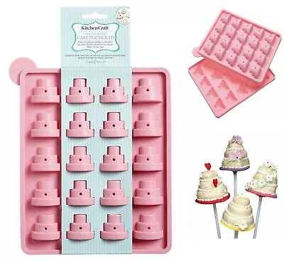 £5.95 • Buy Silicone Cake Pop Mould Wedding Christening Birthday Christmas Kitchen Craft UK