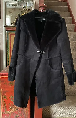 £49.99 • Buy Afghan, Penny Lane Vintage Shearling Coat Jacket, Faux Suede,fur , Coat,8,10