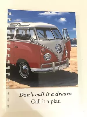 2024-2025 Financial Year Diary Red Kombi With Dream Quote A5 WEEK TO VIEW • $14.97