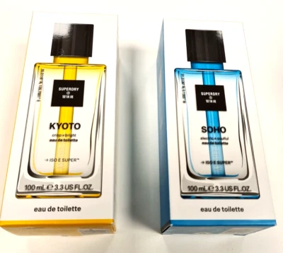 £27.99 • Buy Men's Superdry 1 X  Kyoto + 1 X SOHO Eau De Toilette  Cologne Spray  100ml